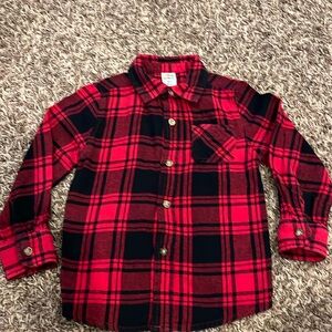 Healthtex Flannel Toddler Button Up